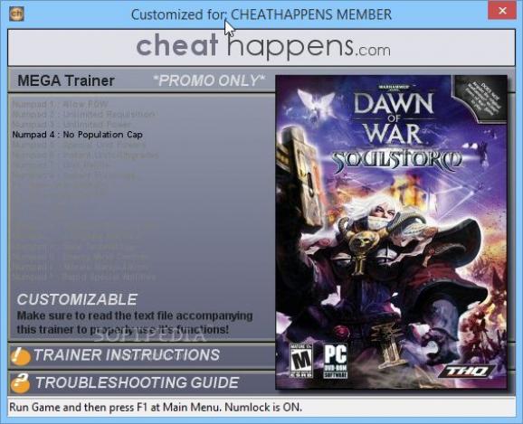Dawn of War: Soulstorm +1 Trainer screenshot