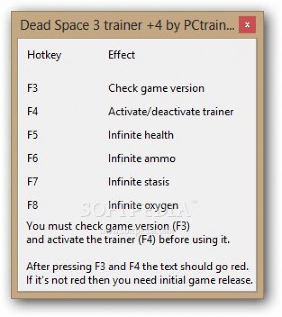 Dead Space 3 +4 Trainer for 1.0 screenshot