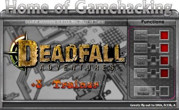 Deadfall Adventures +8 Trainer for 1.0 screenshot