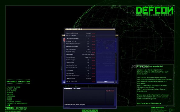 DEFCON Demo screenshot