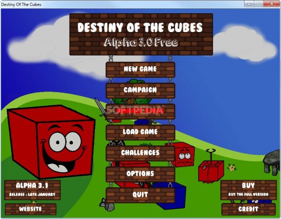 Destiny of the Cubes Demo screenshot
