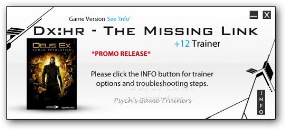 Deus Ex: Human Revolution - The Missing Link +2 Trainer for 1.4.66 screenshot