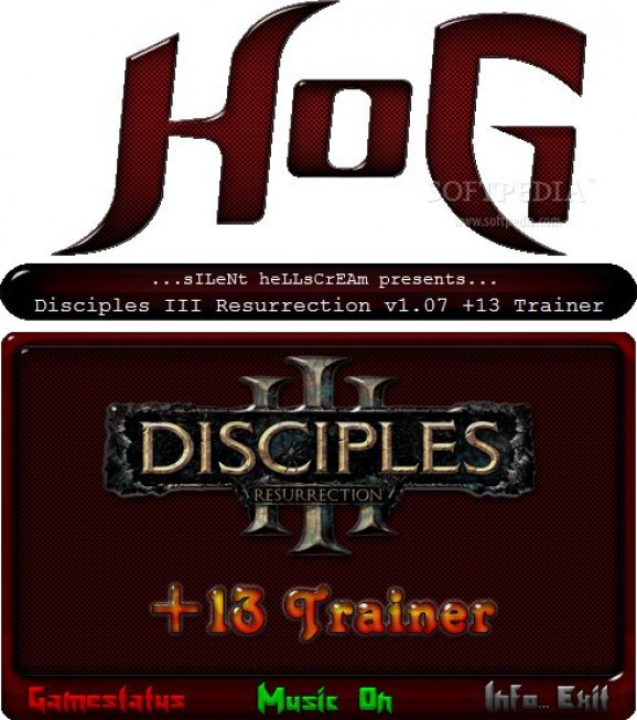 Disciples III: Resurrection +13 Trainer screenshot