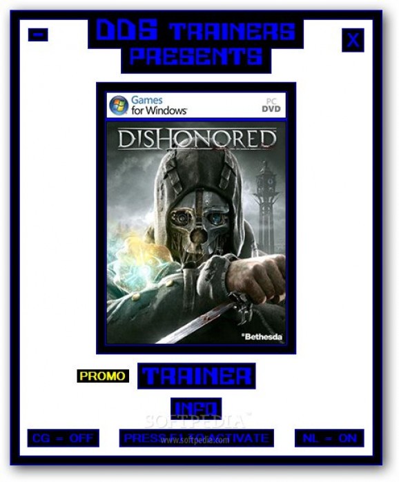 Dishonored +1 Trainer for 04.11.2013 screenshot