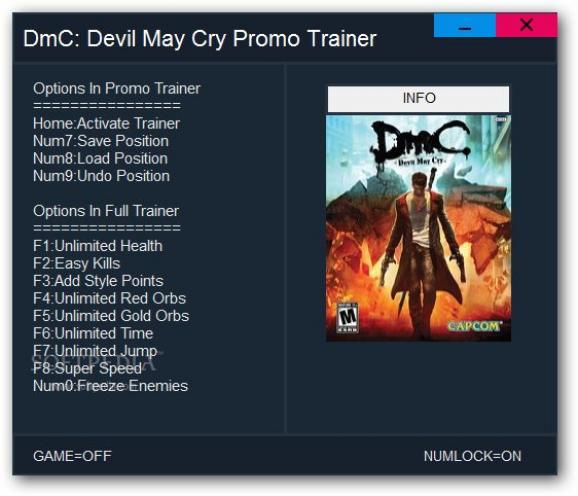 DmC Devil May Cry +3 Trainer screenshot