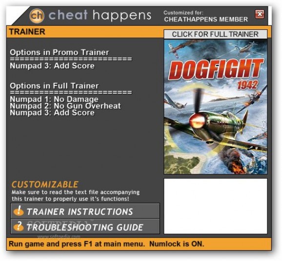 Dogfight 1942 +1 Trainer screenshot