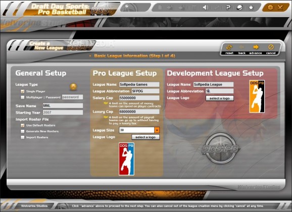 Draft Day Sports: Pro Basketball Demo screenshot