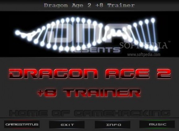 Dragon Age 2 +8 Trainer for 1.02 screenshot