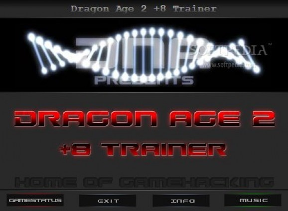 Dragon Age 2 +8 Trainer for 1.03 screenshot