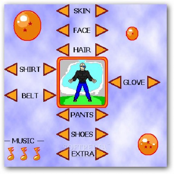 Dragon Ball Z Character Maker screenshot