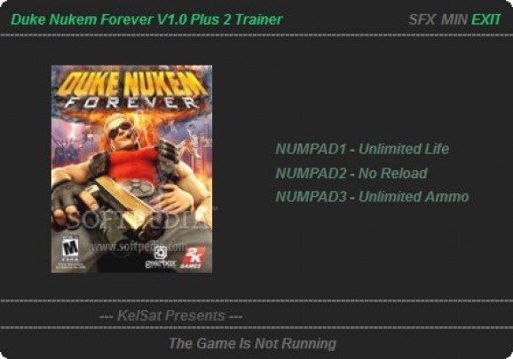 Duke Nukem: Forever +2 Trainer screenshot