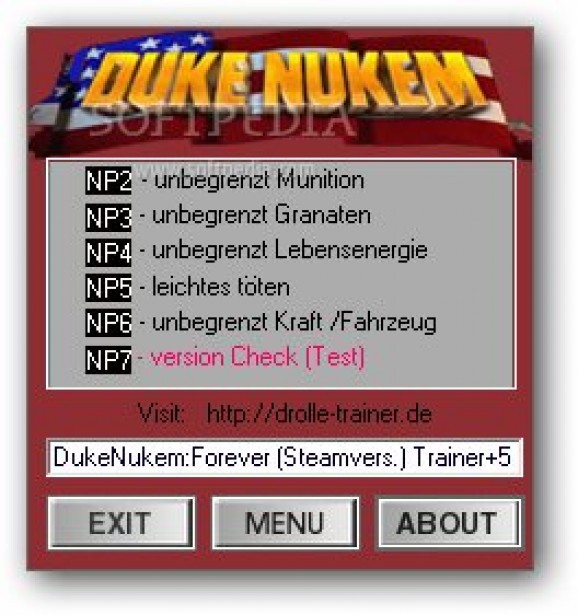 Duke Nukem Forever +5 Trainer screenshot