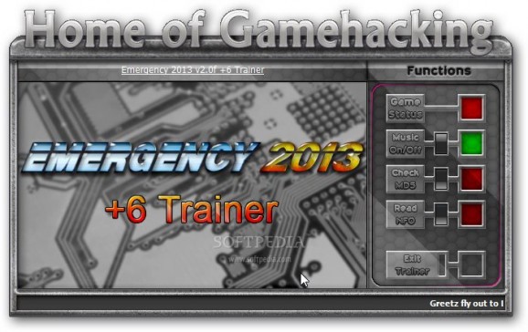 Emergency 2013 +6 Trainer for 2.0f screenshot