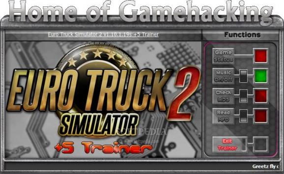 Euro Truck Simulator 2 +5 Trainer for 1.10.1.1.9s screenshot