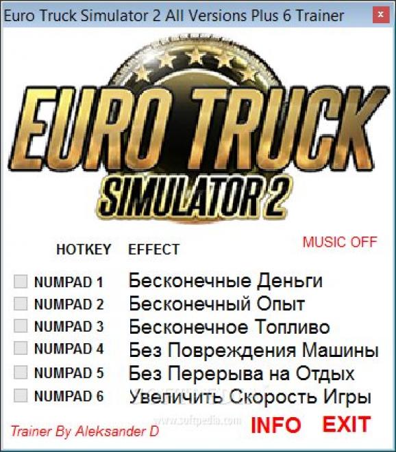 Euro Truck Simulator 2 +6 Trainer screenshot