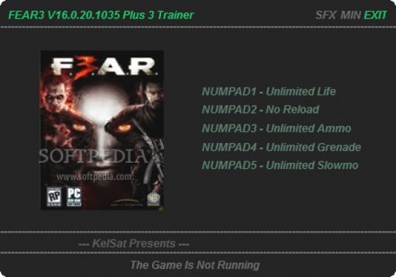 F.E.A.R. 3 +5 Trainer screenshot