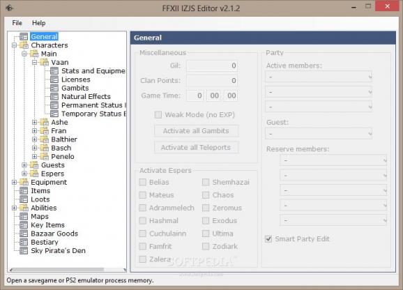 FFXII IZJS Editor screenshot