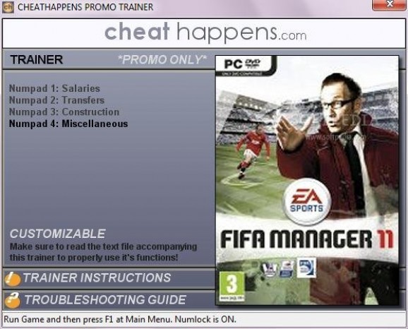 FIFA Manager 11 +1 Trainer screenshot