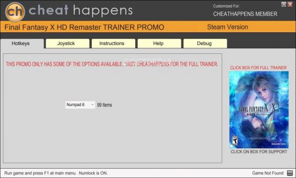 FINAL FANTASY X/X-2 HD Remaster +1 Trainer screenshot