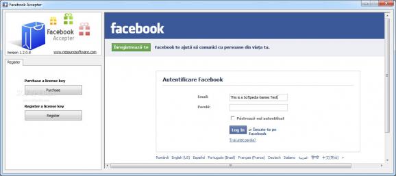 Facebook Accepter screenshot