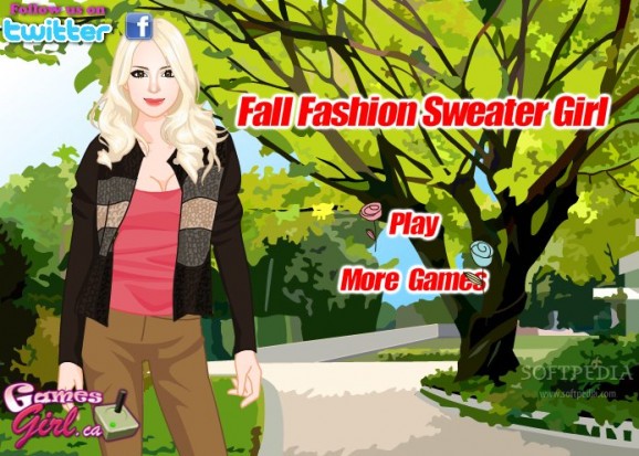 Fall Fashion Sweater Girl screenshot