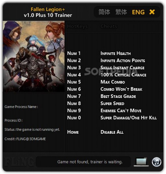 Fallen Legion+ +10 Trainer screenshot