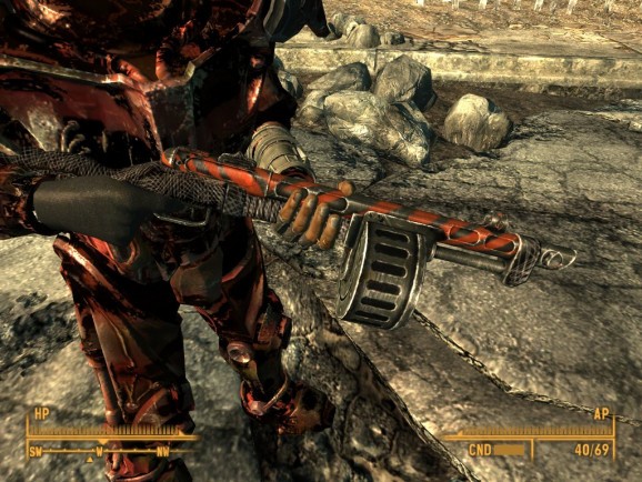 Fallout 3 Mod - Red Tiger Combat Shotgun Retexture screenshot