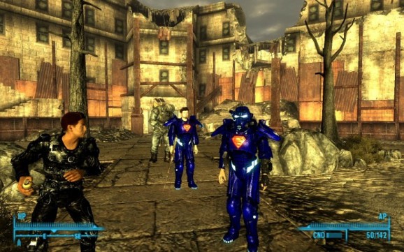 Fallout 3 Mod - Retex Power Armor Superman Man of Steel Theme screenshot