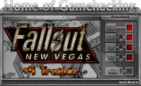 Fallout: New Vegas + 4 Trainer for 1.4.0.525 screenshot