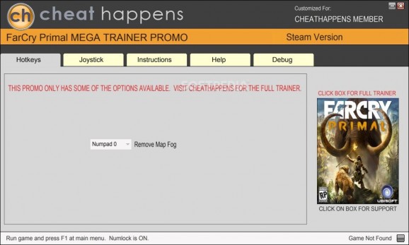Far Cry Primal +1 Trainer screenshot