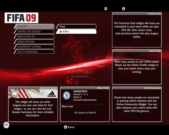 Fifa 09 Demo screenshot