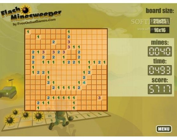 Flash Minesweeper screenshot