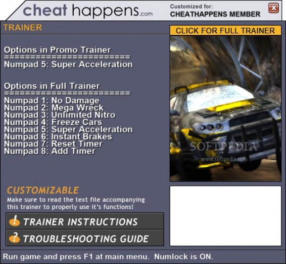 FlatOut 3: Chaos and Destruction +1 Trainer screenshot