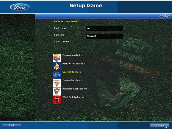 Ford Ranger Cup Manager screenshot