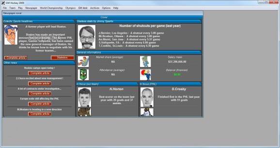 GM Hockey 2010 Demo screenshot