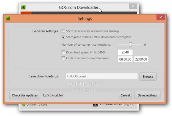 GOG Downloader screenshot