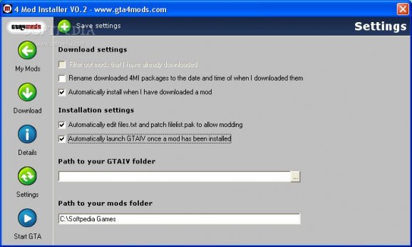GTA IV - Mod Installer + MI Packager screenshot