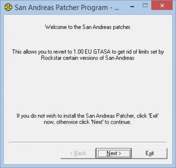 GTA: San Andreas Downgrader Patch screenshot