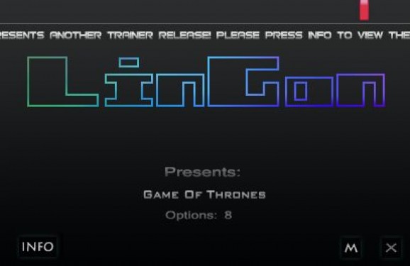 A Game of Thrones +8 Trainer for 1.0 screenshot