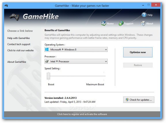 GameHike screenshot