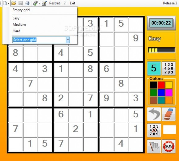 Sudoku screenshot