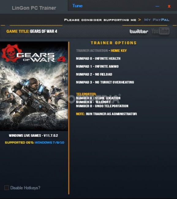 Gears of War 4 +6 Trainer screenshot