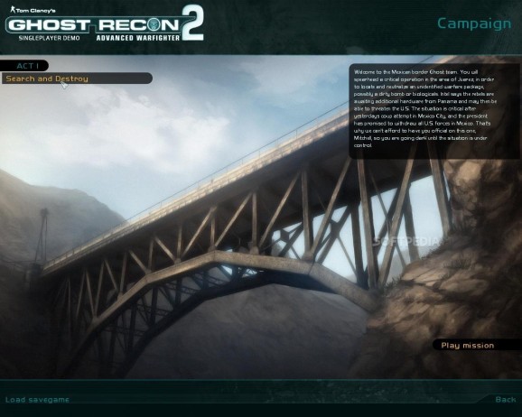 Ghost Recon: Advanced Warfighter 2 Singleplayer Demo screenshot