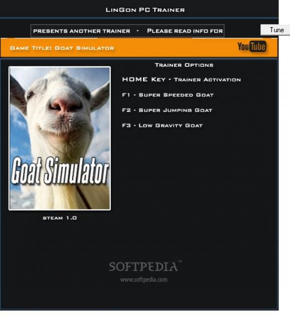 Goat Simulator +3 Trainer for 1.0 screenshot
