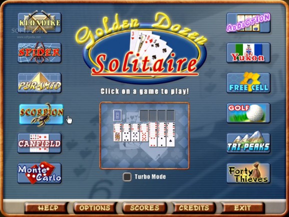Golden Dozen Solitaire screenshot