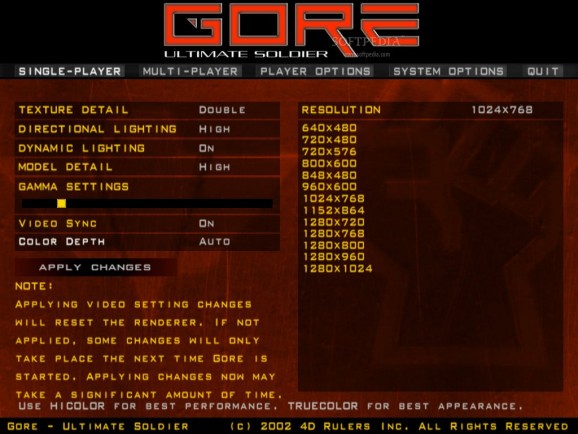Gore: Ultimate Soldier Demo screenshot