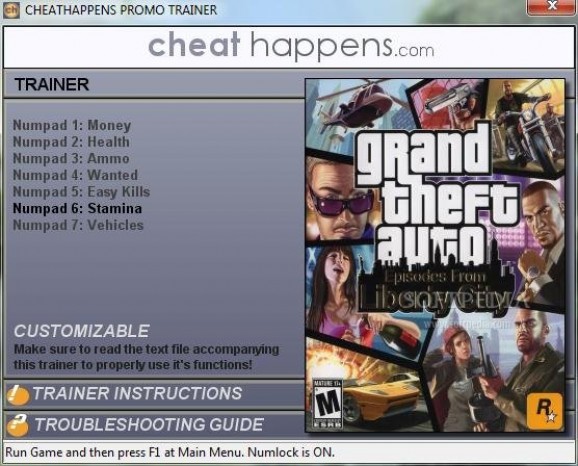 Grand Theft Auto 4: Episodes from Liberty City +1 Trainer screenshot
