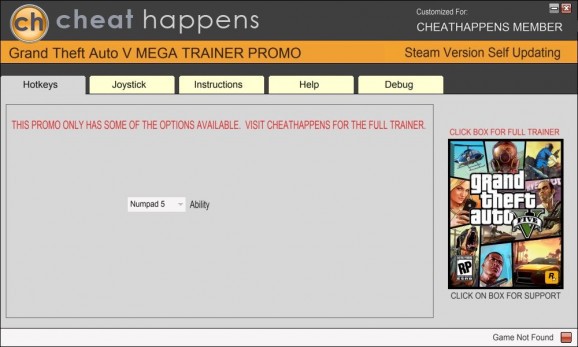 Grand Theft Auto V +1 Trainer screenshot