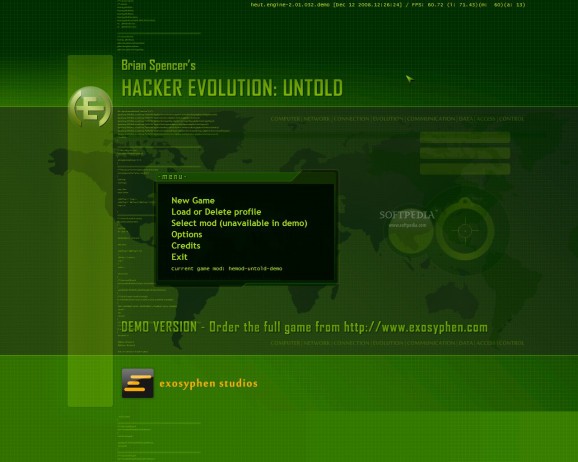 Hacker Evolution: Untold Demo screenshot