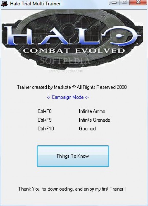 Halo: Combat Evolved +3 Trainer for 1.0 screenshot
